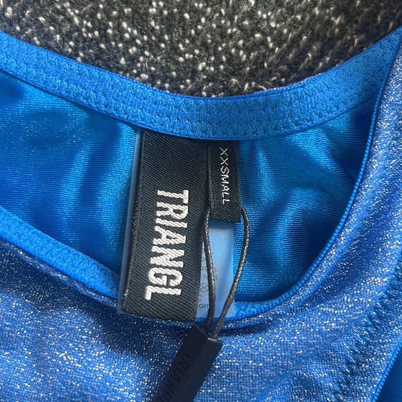 TRIANGL Mica marine sparkle.  XXS. Brand new never worn. - Picture 4 of 9